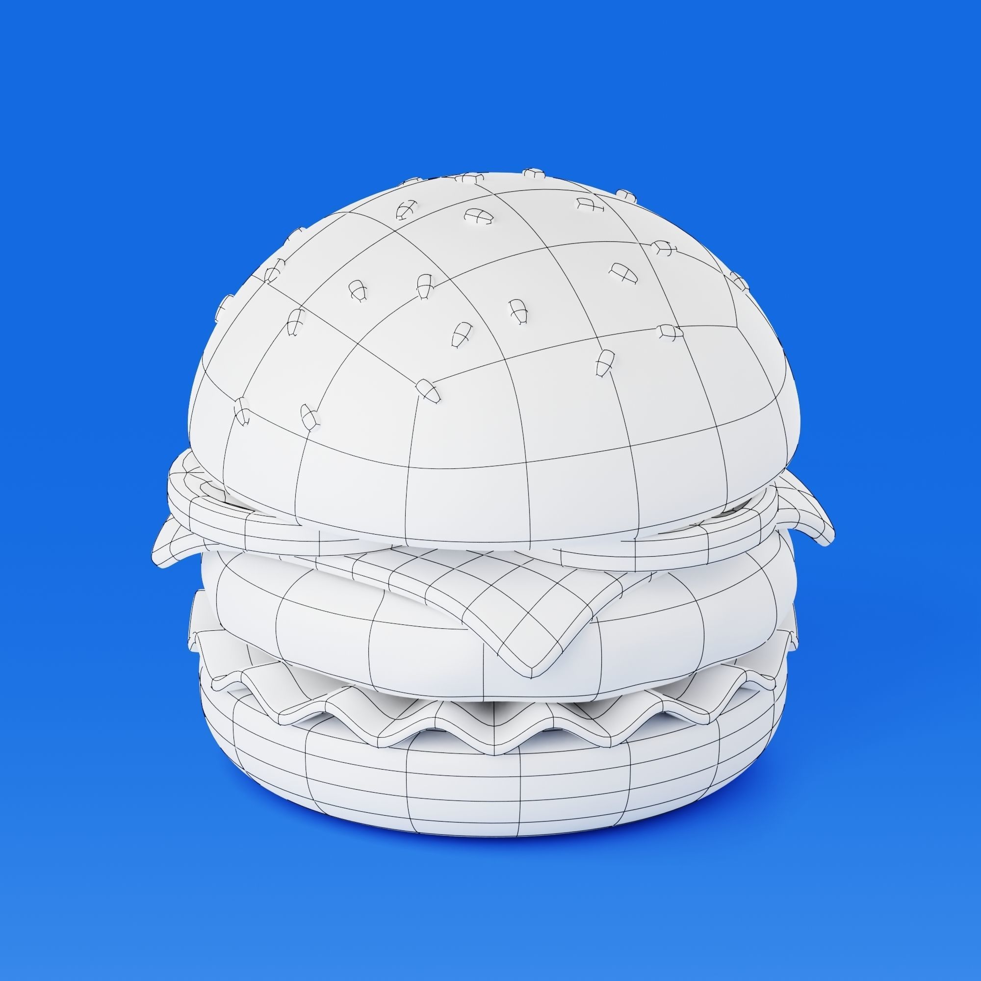 Stylized Food 3D Model Pack 3D model_2