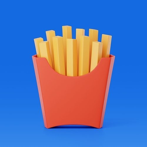 Stylized Food 3D Model Pack 3D model 6