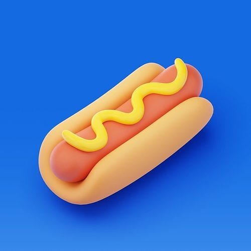 Stylized Food 3D Model Pack 3D model 4