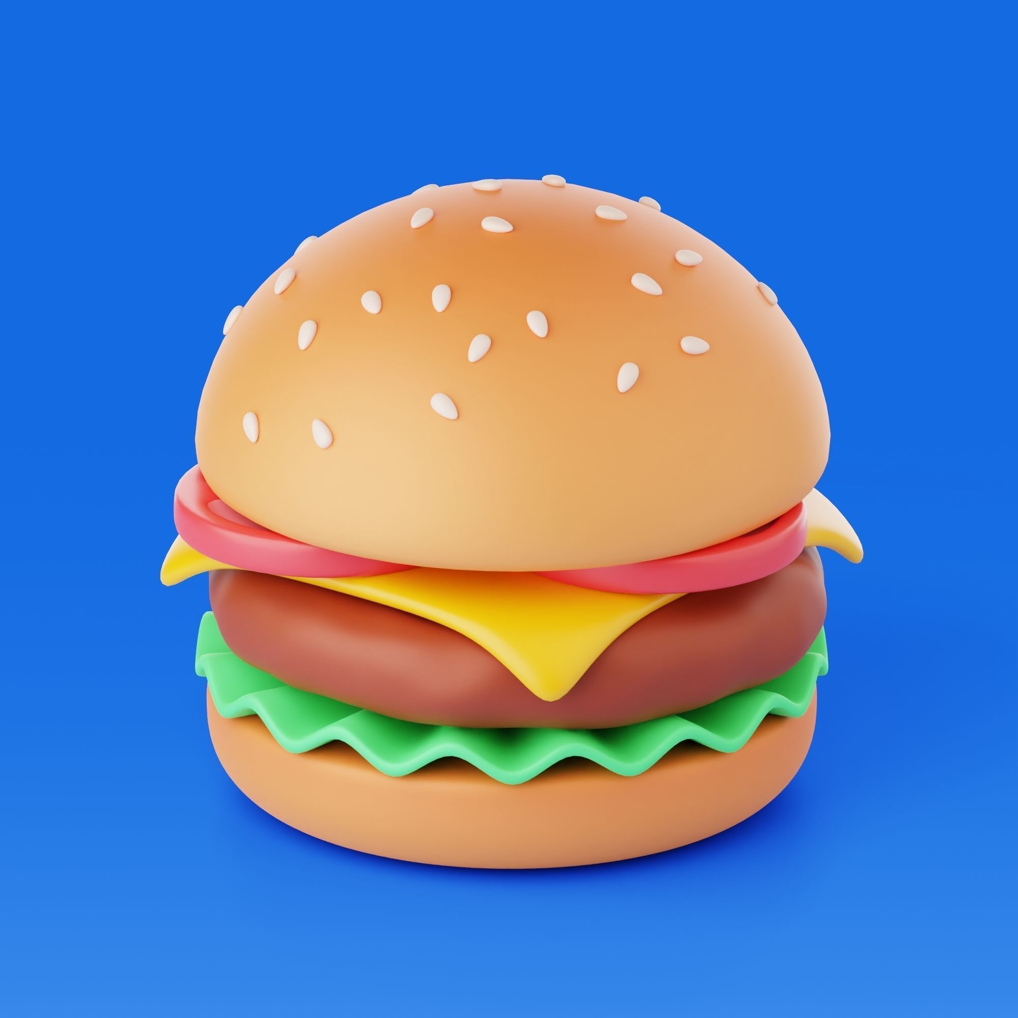 Stylized Food 3D Model Pack 3D model_1