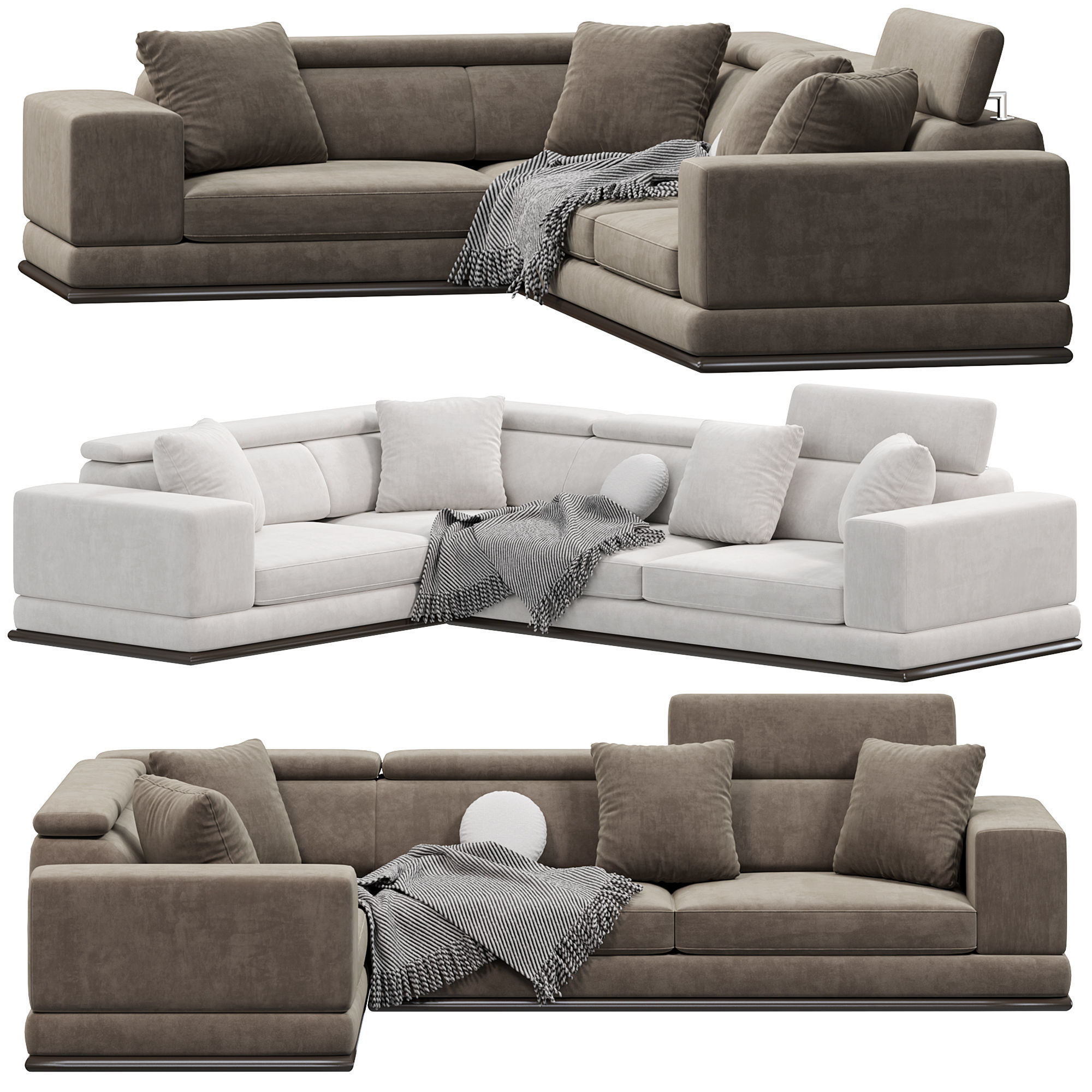 Met Corner Sofa by lazzoni 3D model_1