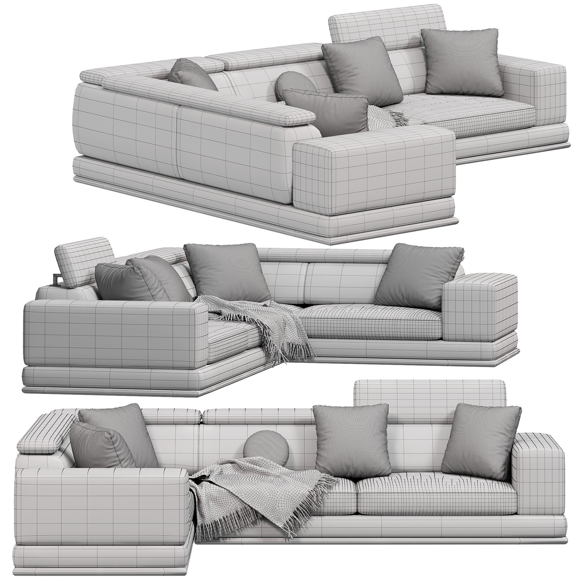 Met Corner Sofa by lazzoni 3D model_2