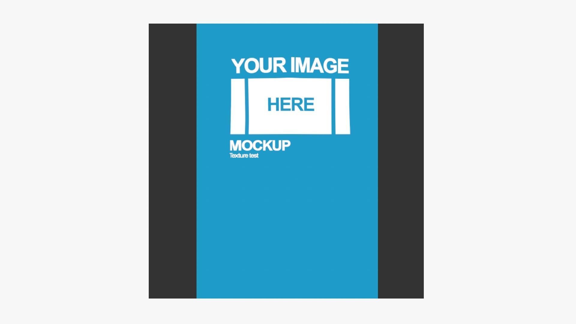 Newspaper A02 - Blank Mock Up Basic Template Low-poly 3D model_1