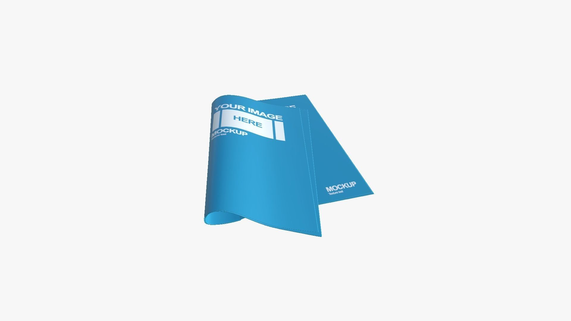 Newspaper A04 - Blank Mock Up Basic Template Low-poly 3D model_7