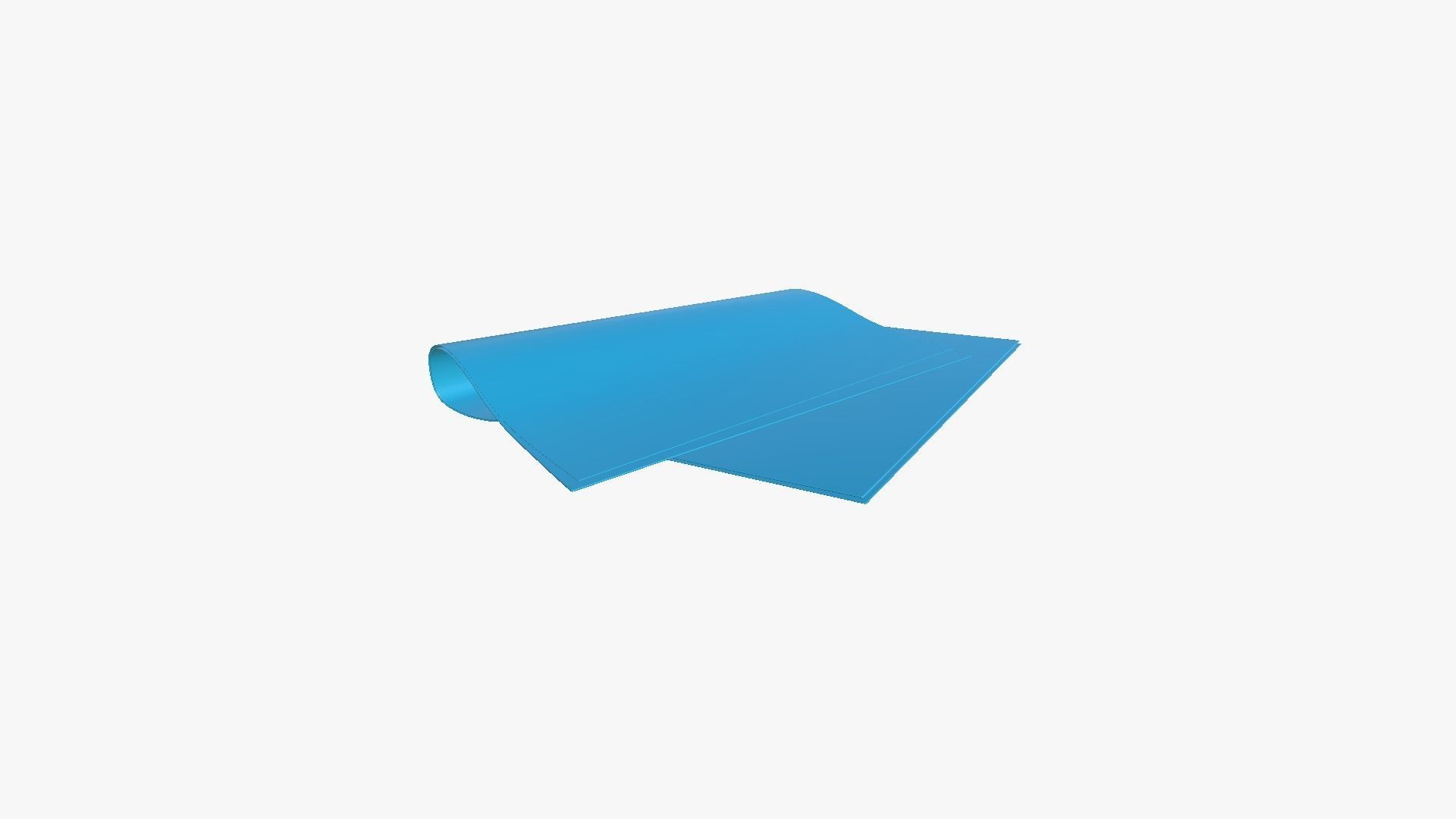 Newspaper A04 - Blank Mock Up Basic Template Low-poly 3D model_6