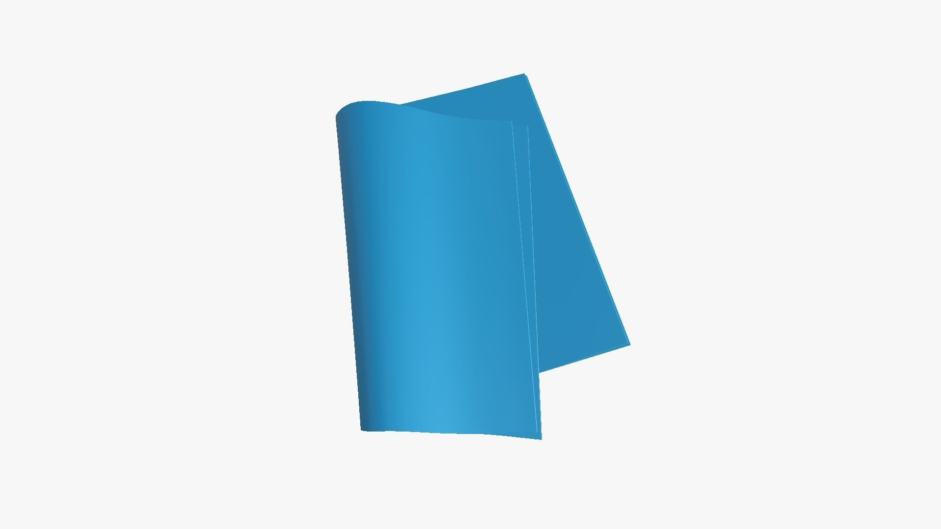 Newspaper A04 - Blank Mock Up Basic Template Low-poly 3D model_3