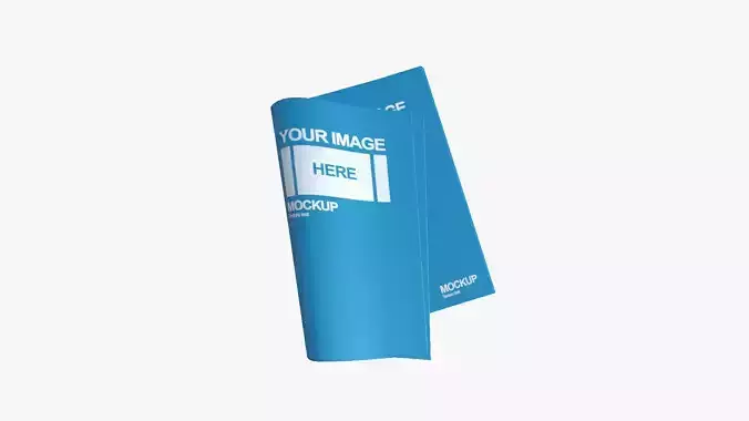 Newspaper A04 - Blank Mock Up Basic Template Low-poly 3D model
