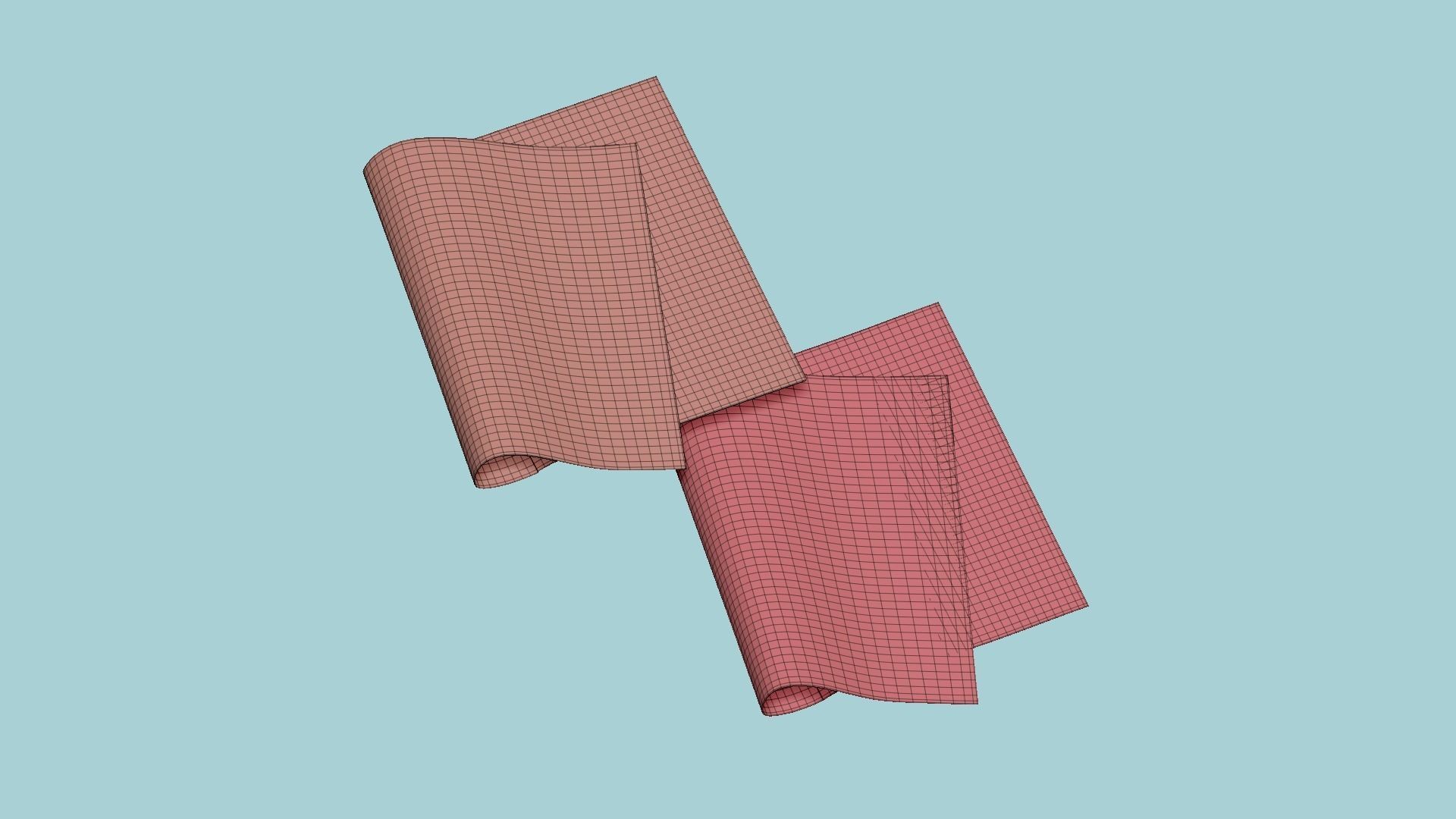 Newspaper A04 - Blank Mock Up Basic Template Low-poly 3D model_14