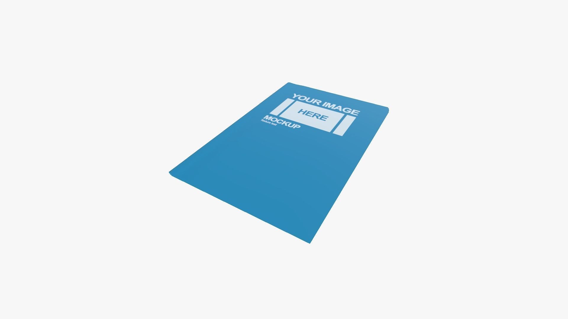 Newspaper A05 - Blank Mock Up Basic Template Low-poly 3D model_6