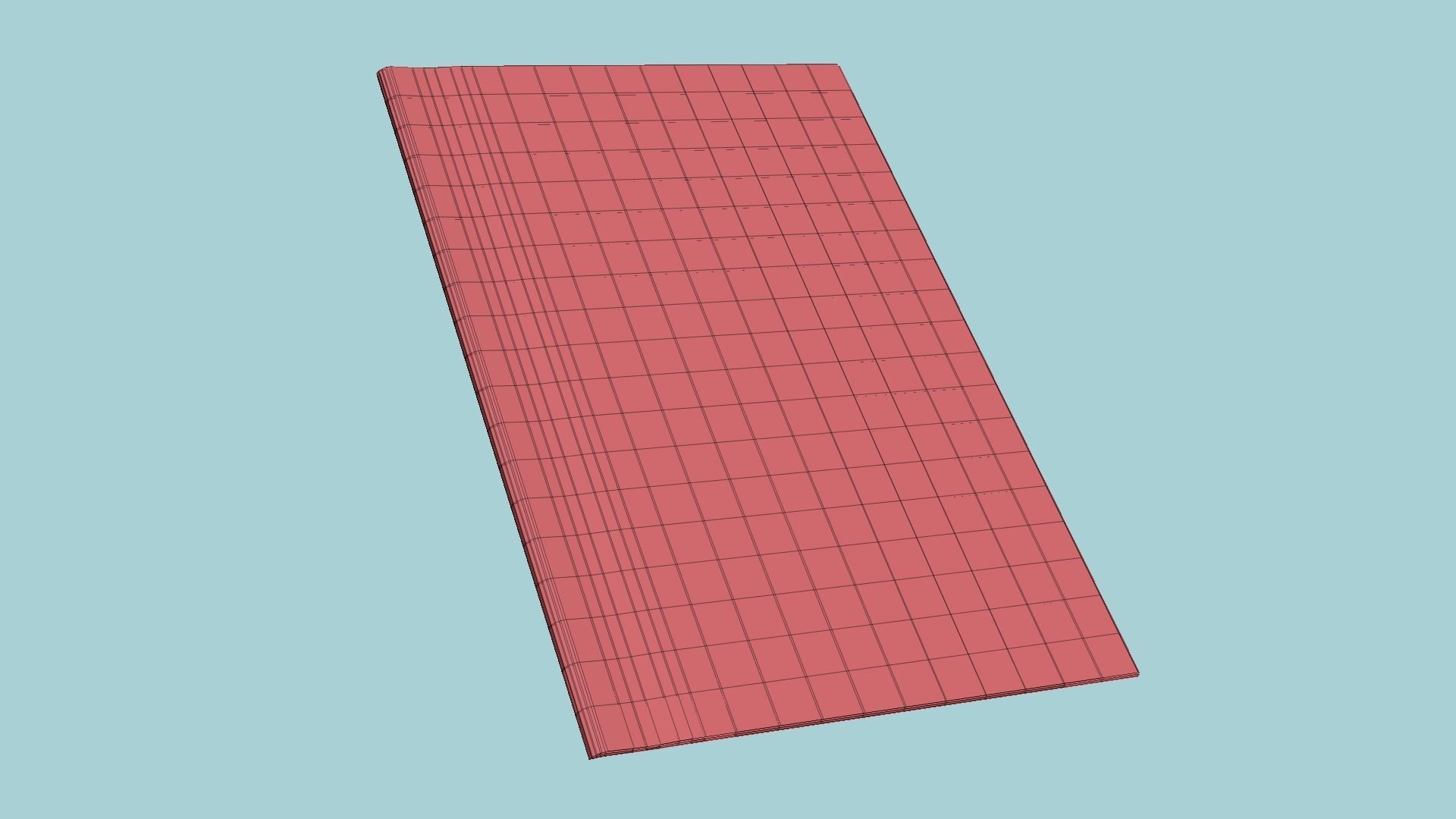 Newspaper A05 - Blank Mock Up Basic Template Low-poly 3D model_15