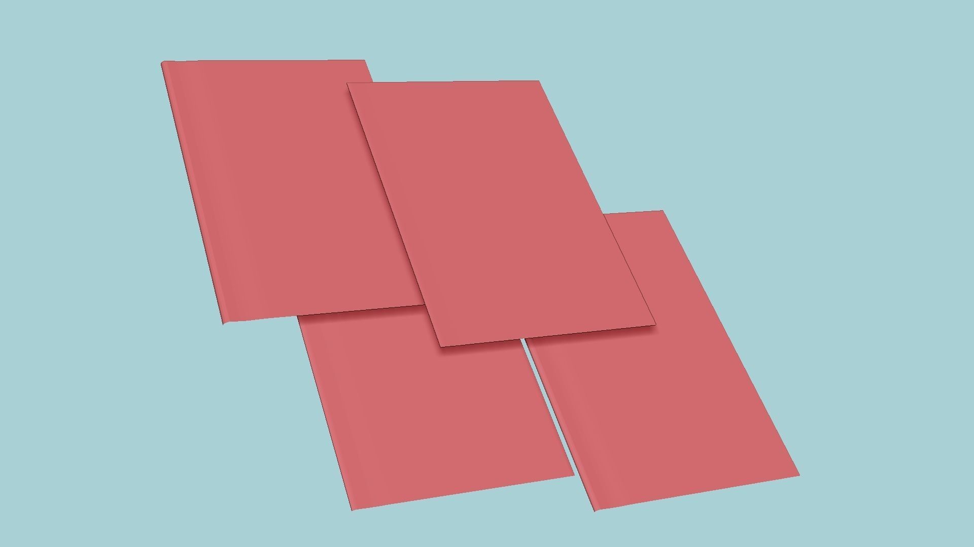 Newspaper A05 - Blank Mock Up Basic Template Low-poly 3D model_13