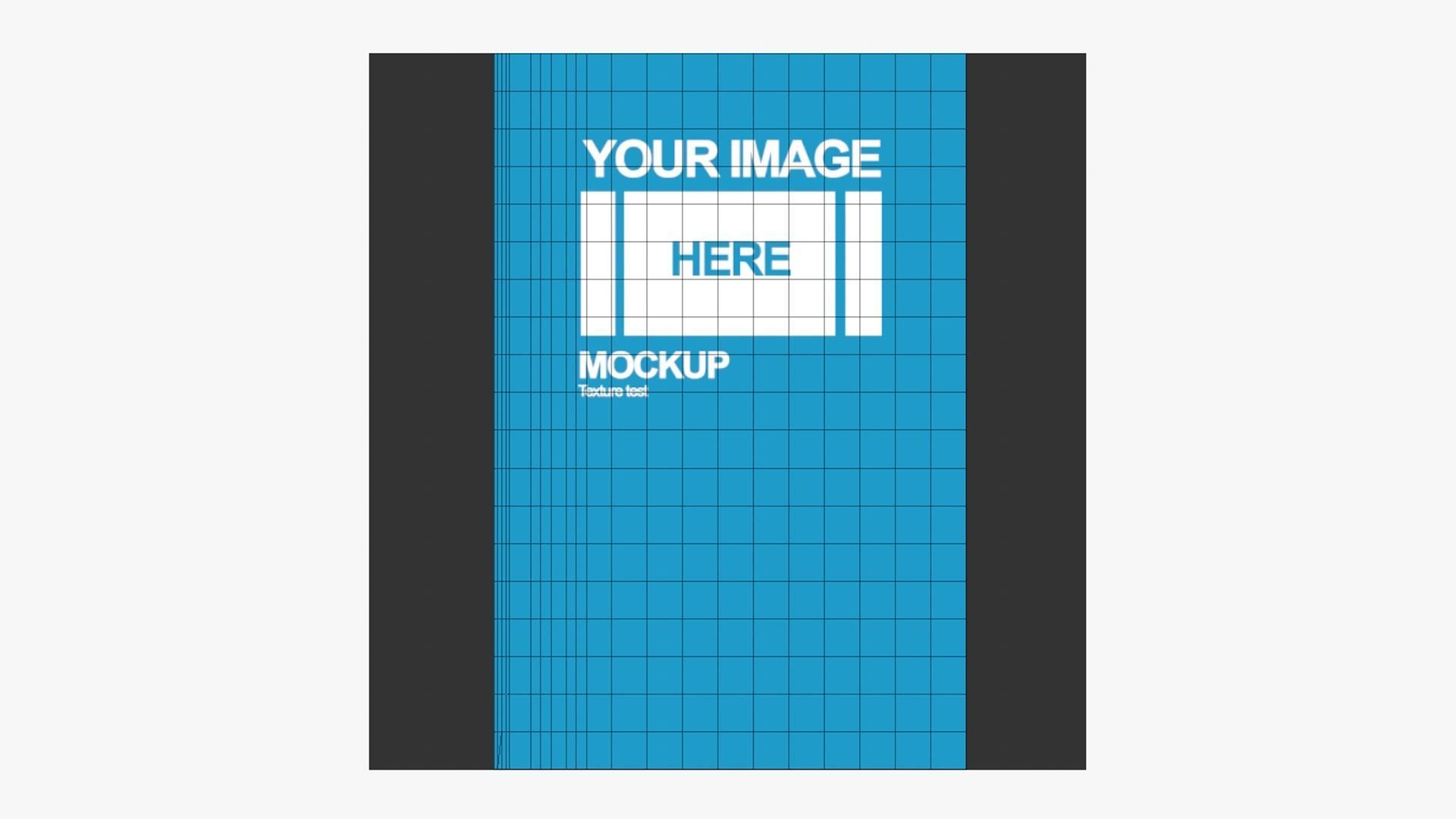 Newspaper A05 - Blank Mock Up Basic Template Low-poly 3D model_1