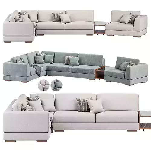 Bikom Corner wide Sofa by Lazzoni