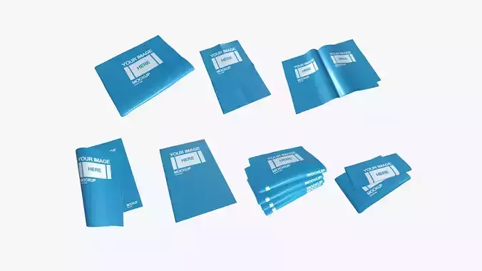 07 Newspaper A Collection - Blank Mock Up Basic Template 