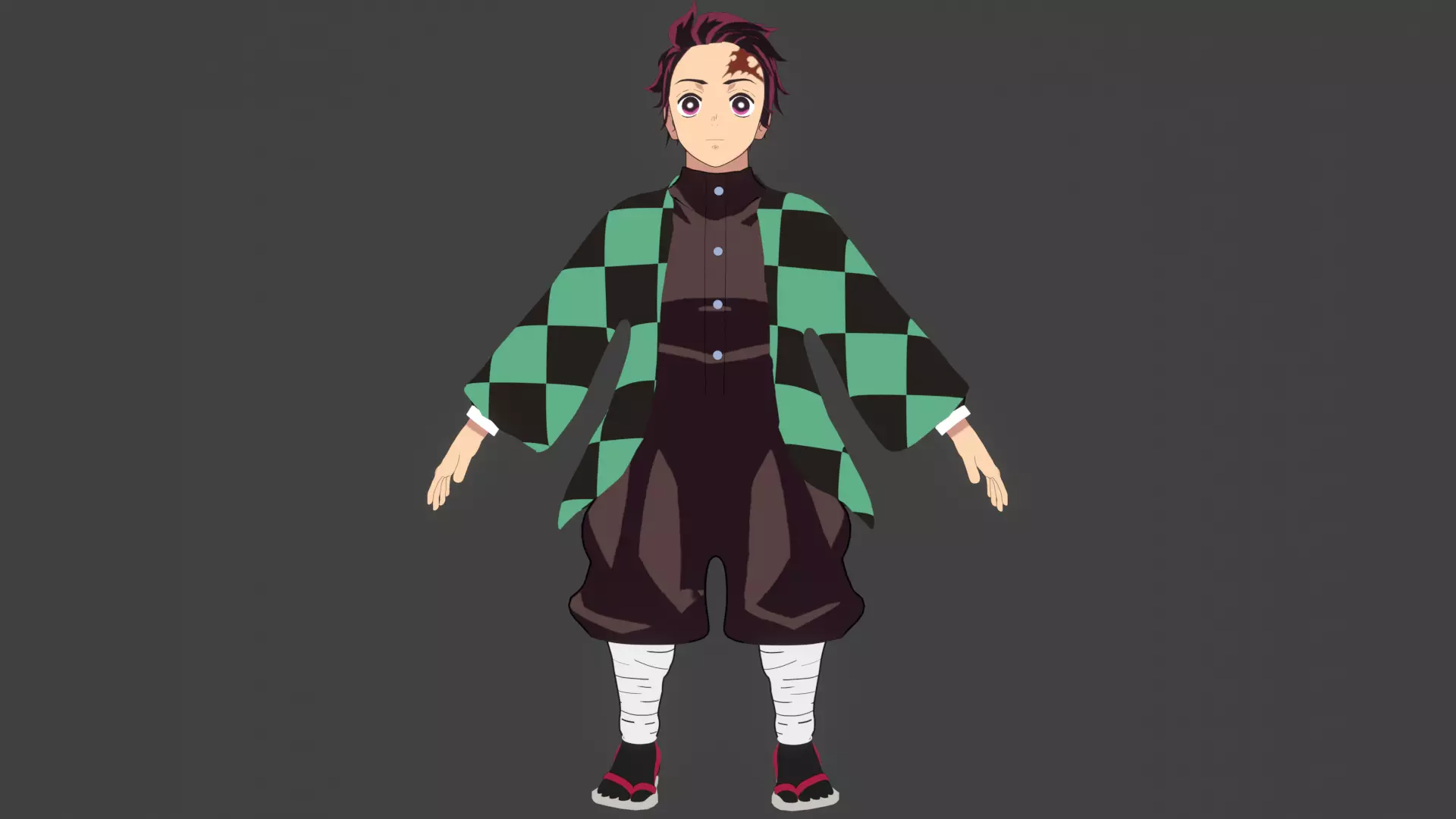 Demon Slayer Tanjiro Kamado 3D model_0