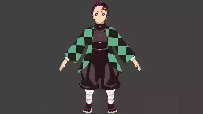 Demon Slayer Tanjiro Kamado 3D model