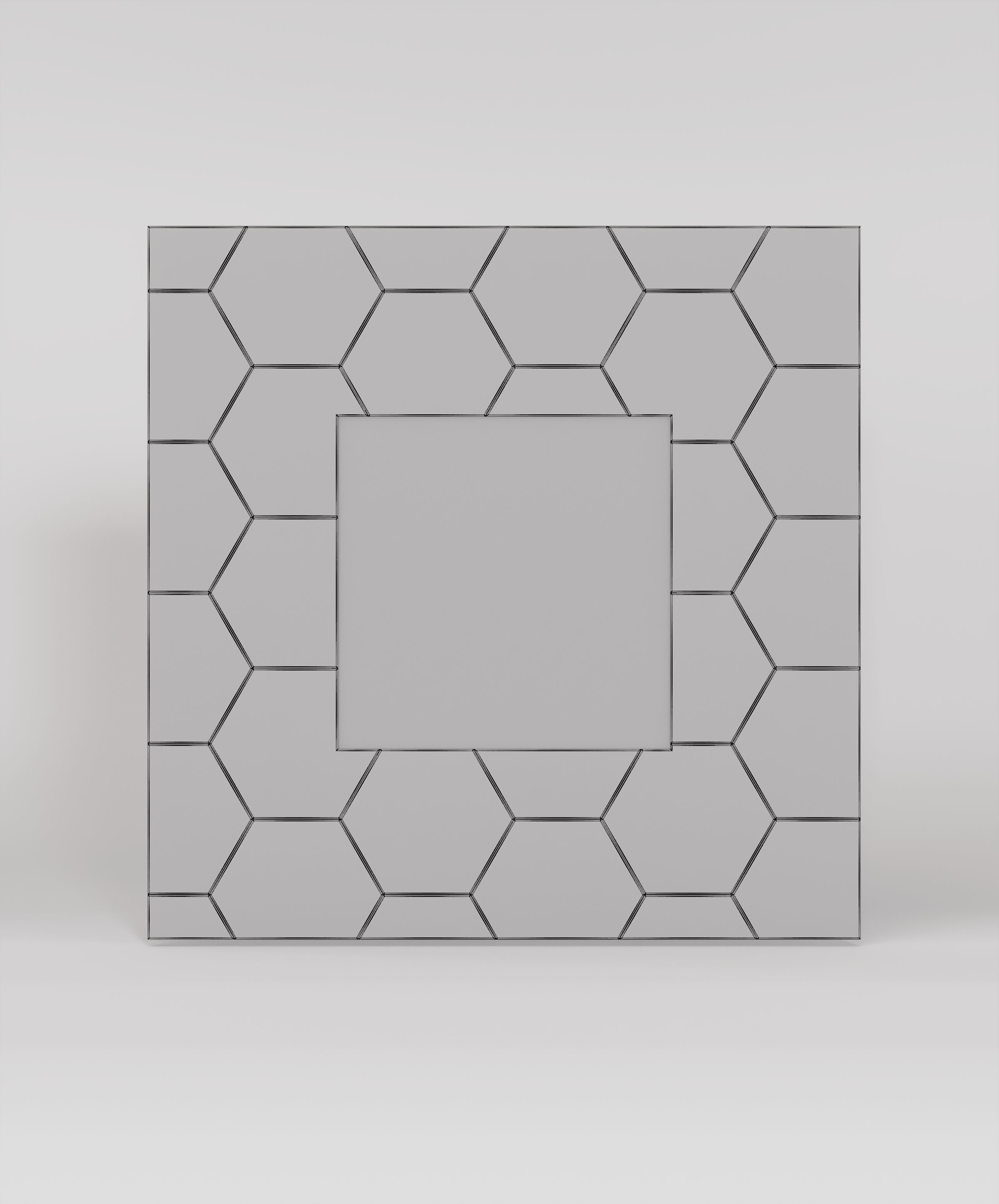 Blue Tiled Mirror 3D Model Low-poly 3D model_2