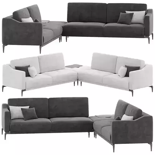 Milda Open Corner Sofa By Lazzoni Furniture