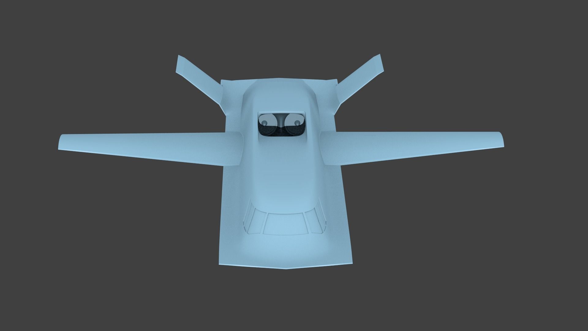 Northrop Tacit Blue 3D print model_2