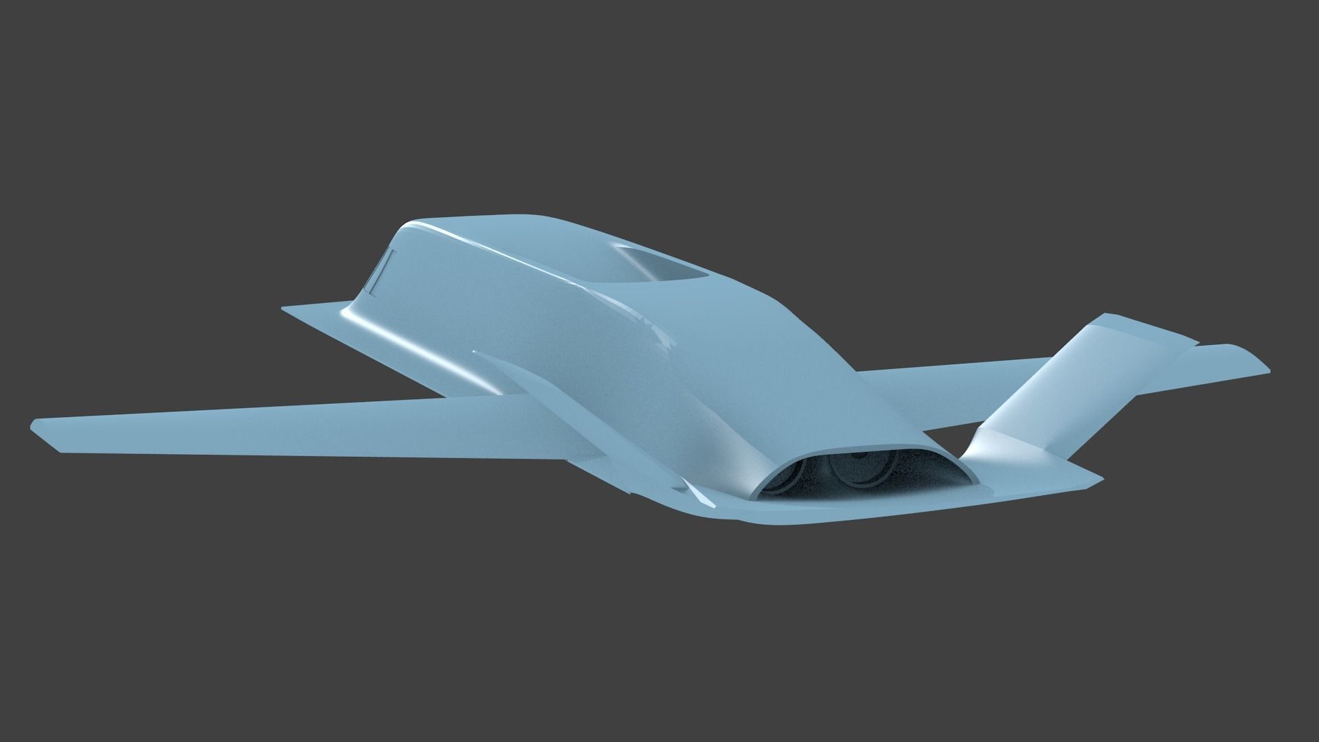 Northrop Tacit Blue 3D print model_3