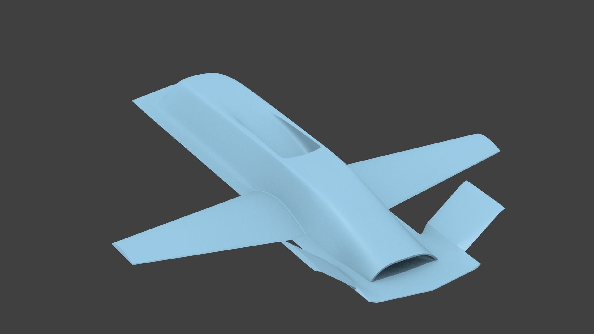 Northrop Tacit Blue 3D print model_1