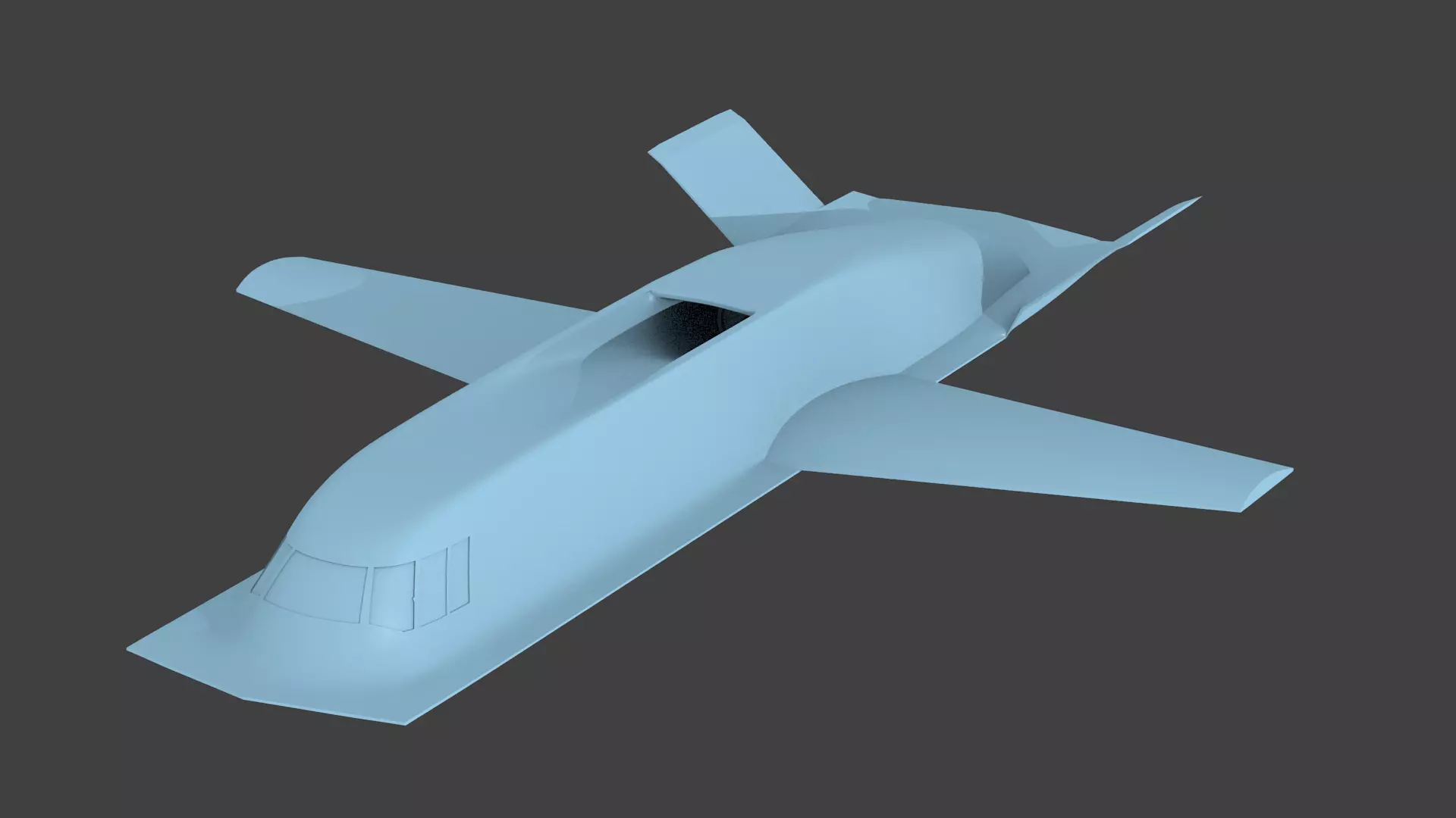 Northrop Tacit Blue 3D print model_0