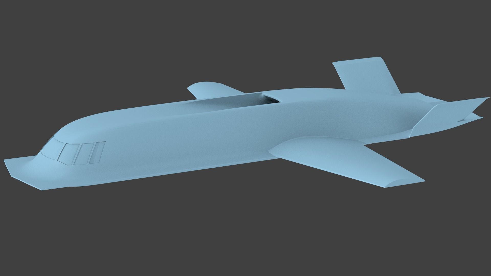 Northrop Tacit Blue 3D print model_4
