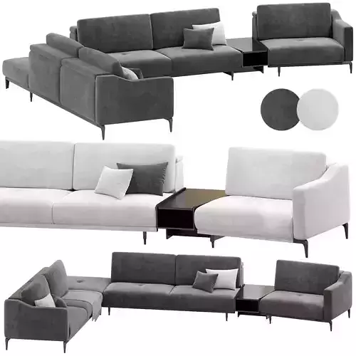 Milda Open Corner Sofa by lazzoni