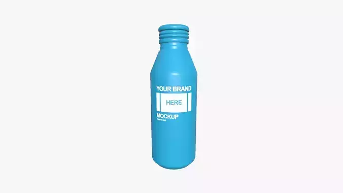 Sports Bottle A01 - Blank Mock Up Basic Template Low-poly 3D model