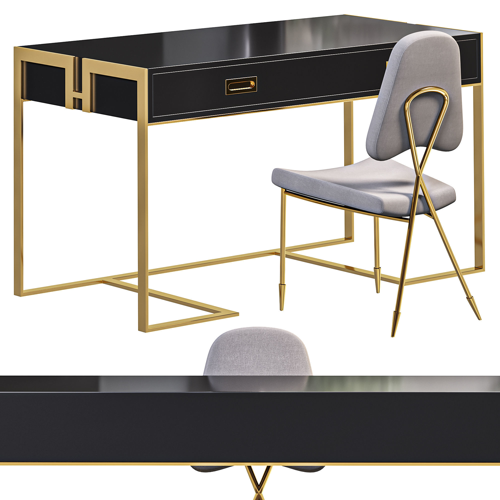 Designer console By LaLume 3D model_1