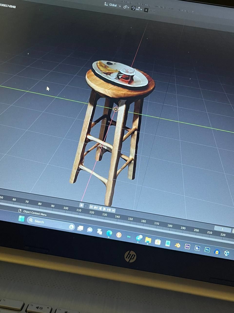 Stool Free 3D model_1