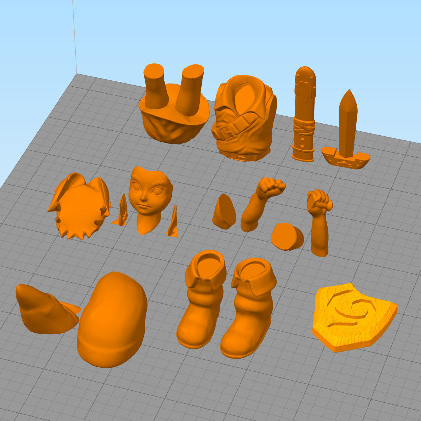 Link child from Ocarina of time 3D print model_5