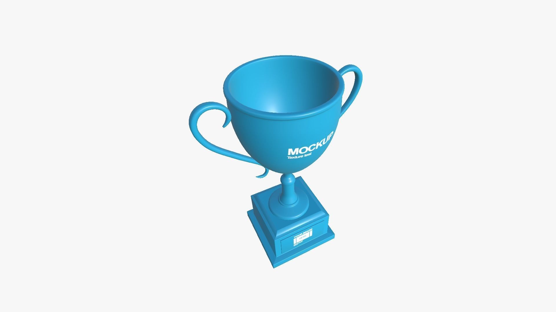 Trophy Award A01 - Blank Mock Up Basic Template Low-poly 3D model_13