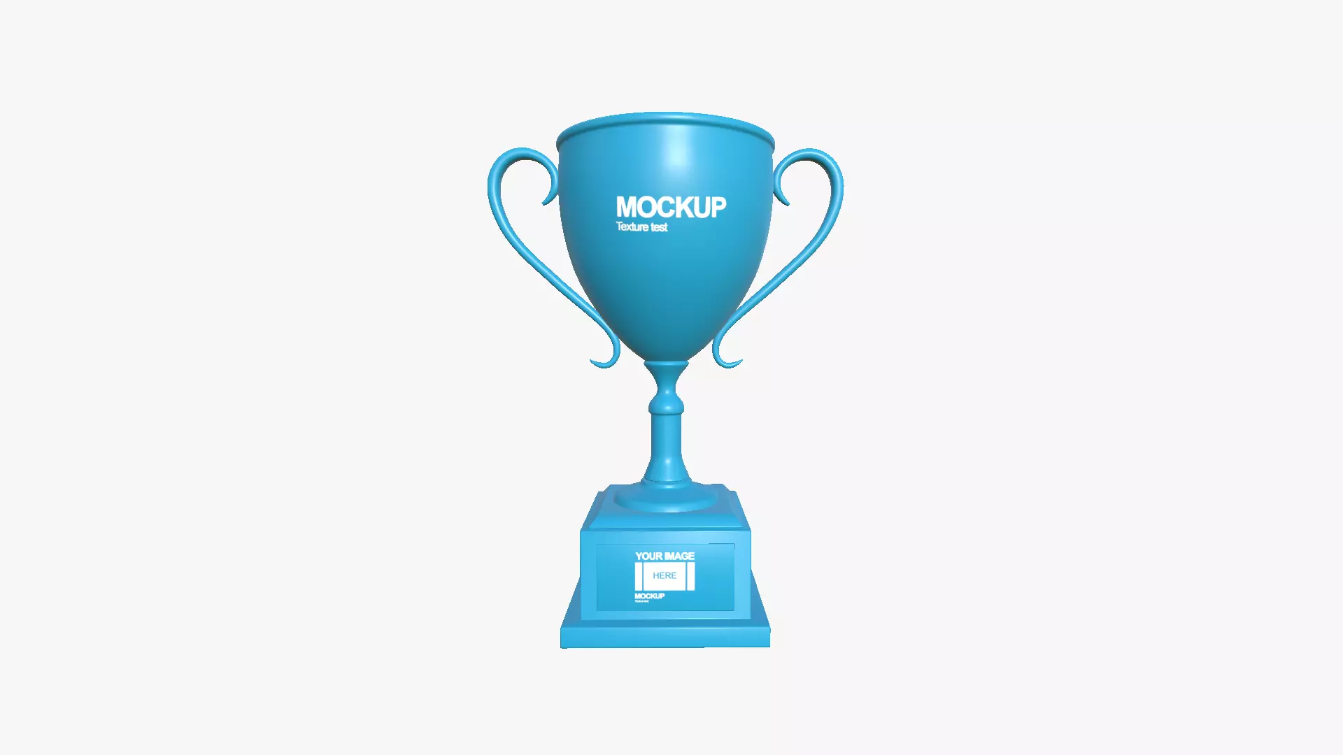 Trophy Award A01 - Blank Mock Up Basic Template Low-poly 3D model_0