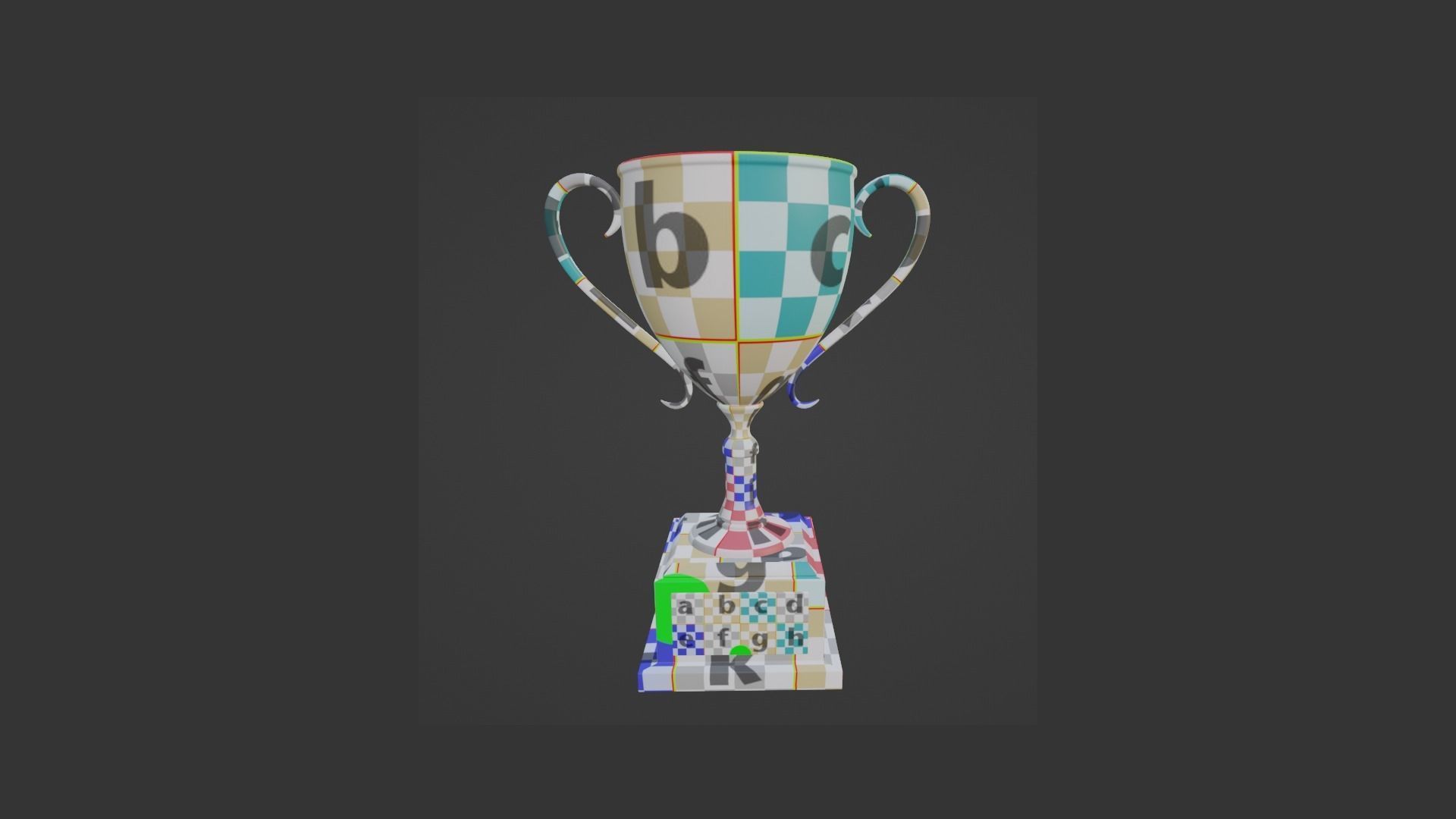 Trophy Award A01 - Blank Mock Up Basic Template Low-poly 3D model_10