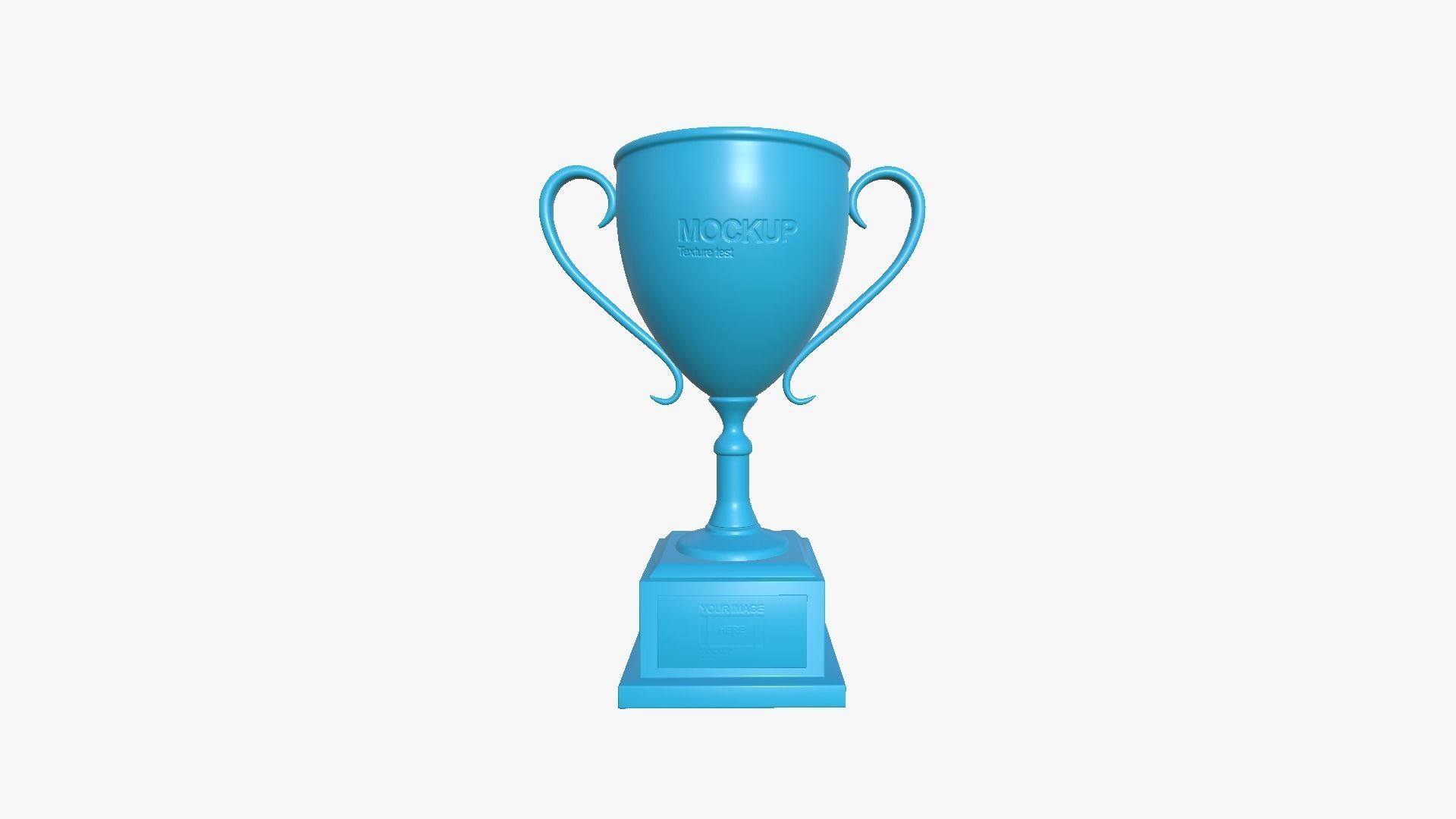Trophy Award A01 - Blank Mock Up Basic Template Low-poly 3D model_2