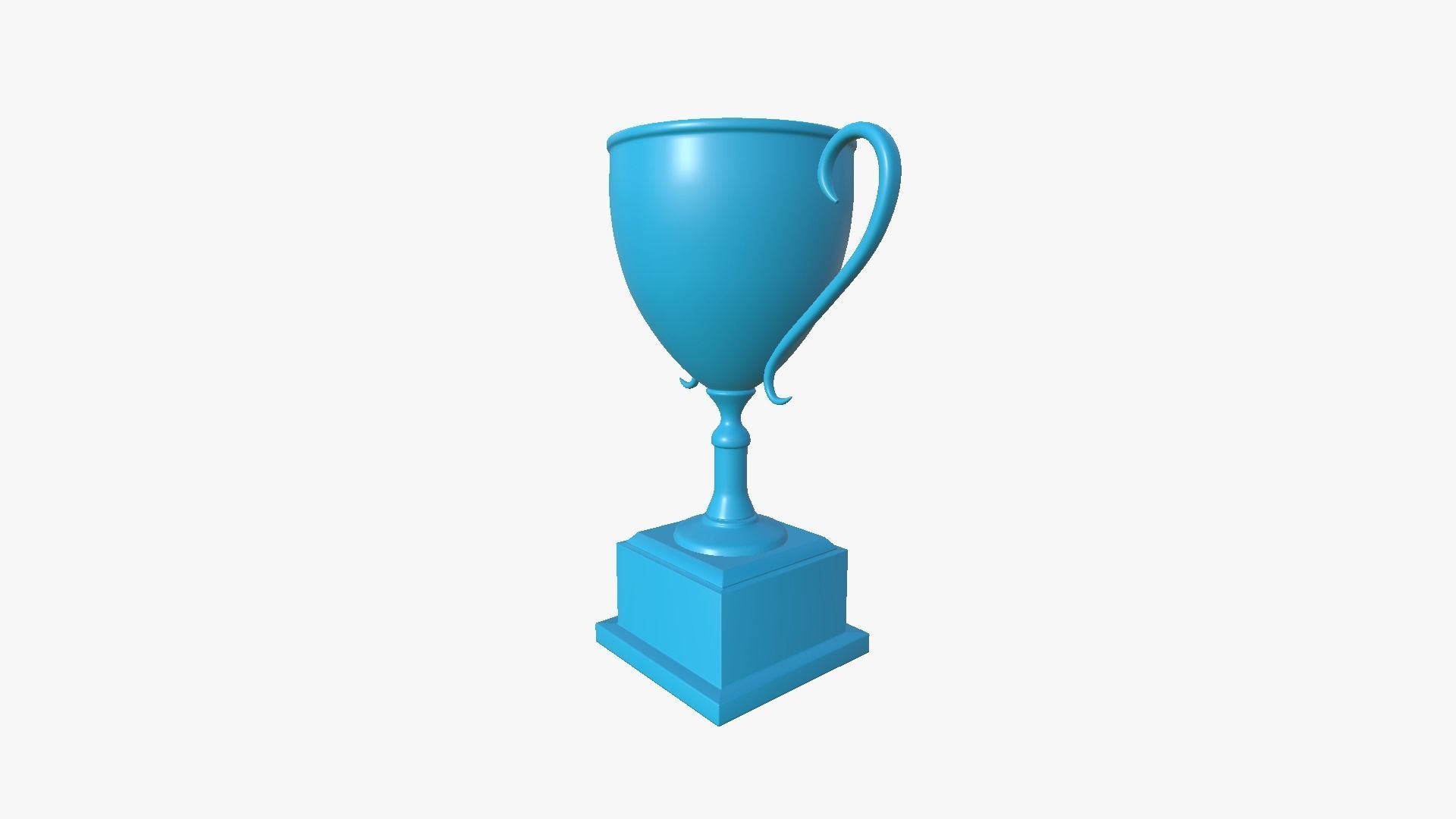 Trophy Award A01 - Blank Mock Up Basic Template Low-poly 3D model_12