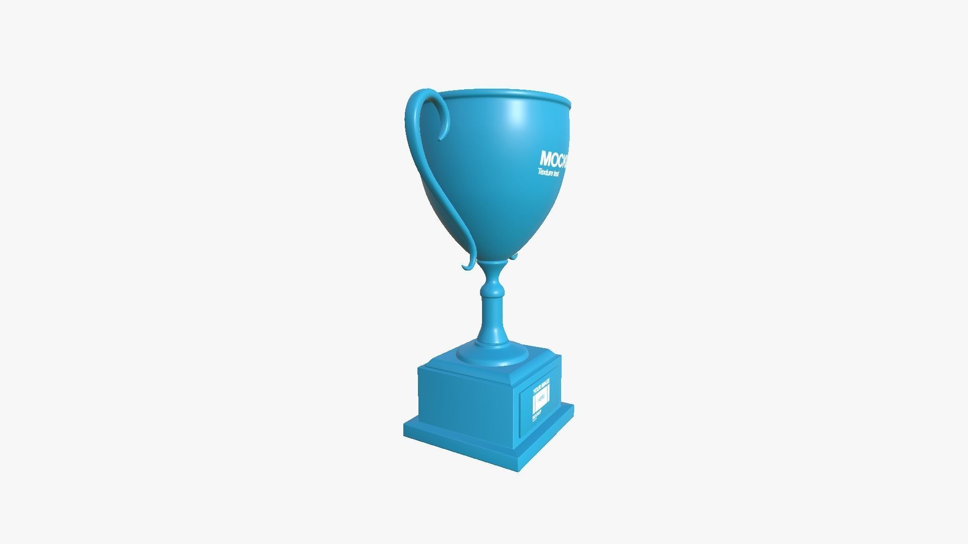 Trophy Award A01 - Blank Mock Up Basic Template Low-poly 3D model_4