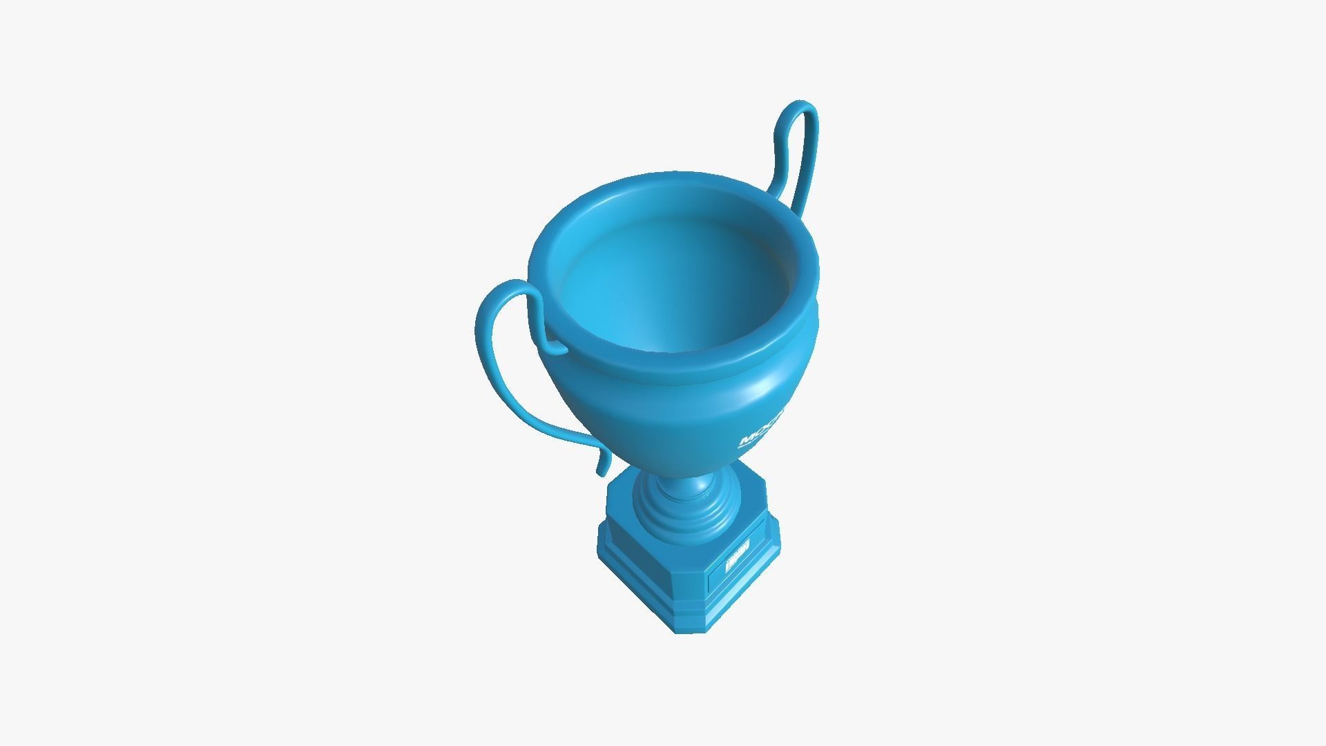 Trophy Award A02 - Blank Mock Up Basic Template Low-poly 3D model_4
