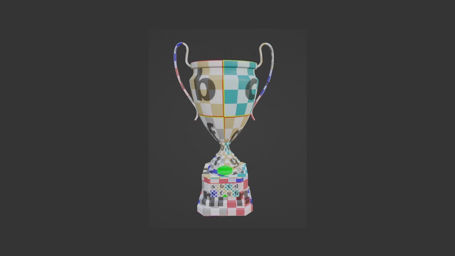 Trophy Award A02 - Blank Mock Up Basic Template Low-poly 3D model_11