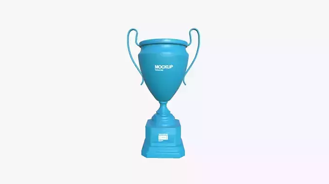 Trophy Award A02 - Blank Mock Up Basic Template Low-poly 3D model