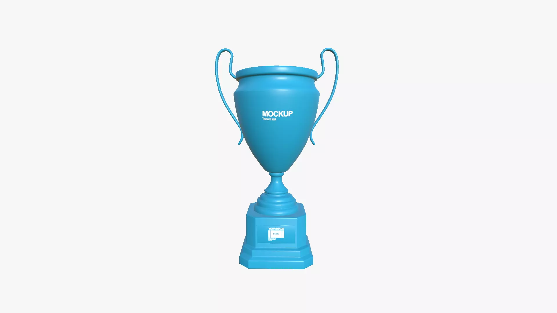 Trophy Award A02 - Blank Mock Up Basic Template Low-poly 3D model_0