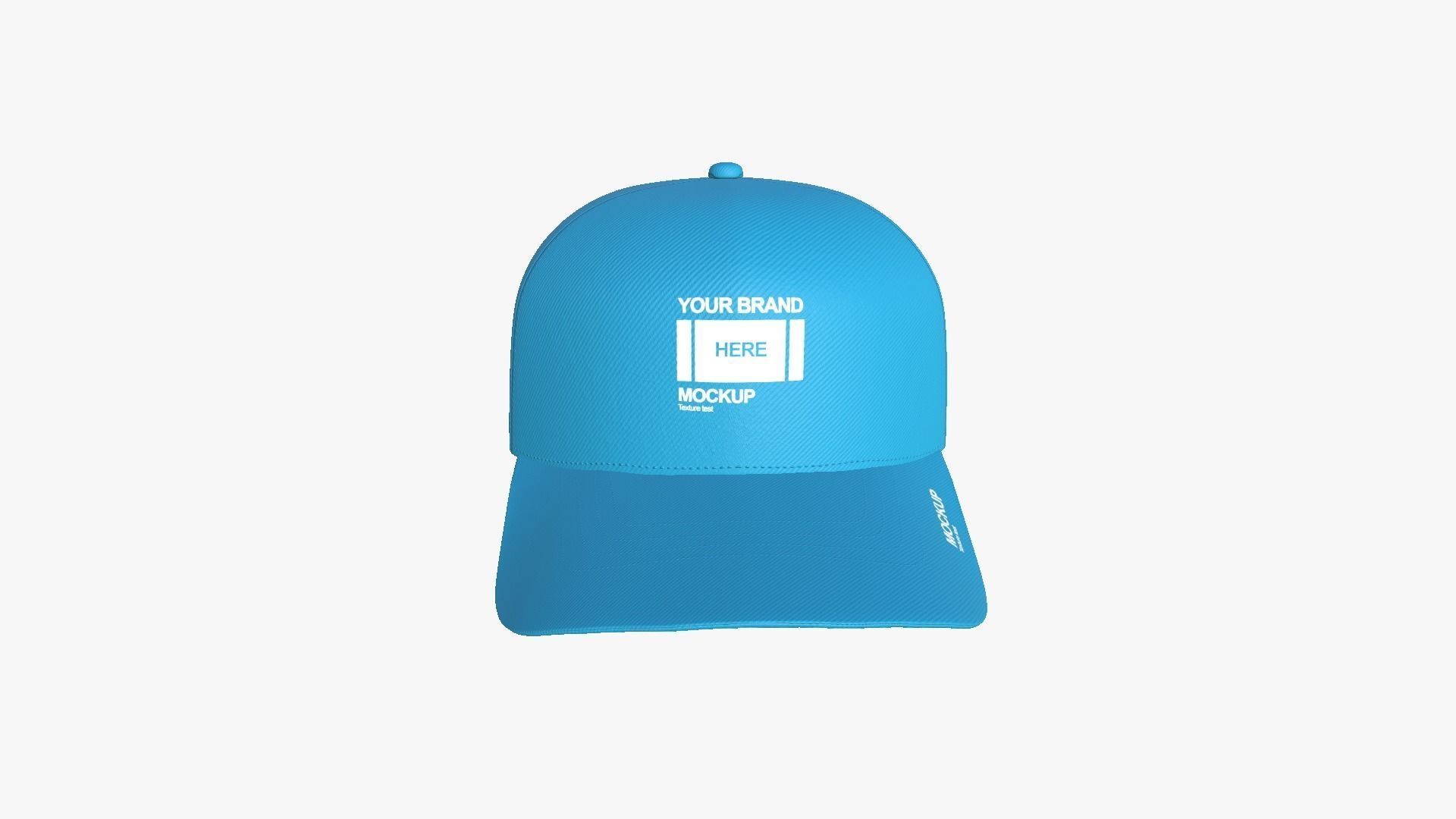 Baseball Cap A01 - Blank Mock Up Basic Template 3D model_11