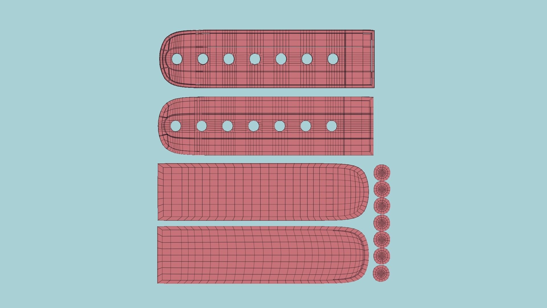 Baseball Cap A01 - Blank Mock Up Basic Template 3D model_27