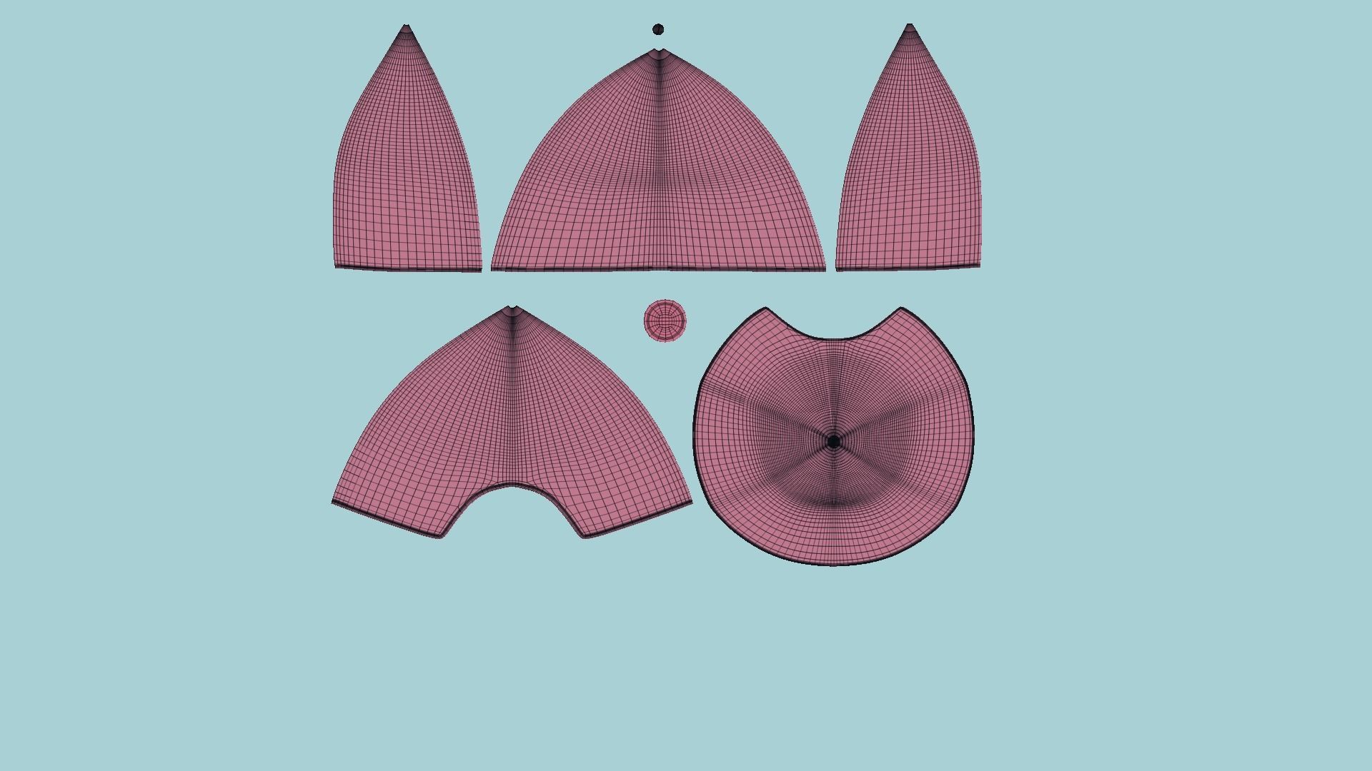 Baseball Cap A01 - Blank Mock Up Basic Template 3D model_25