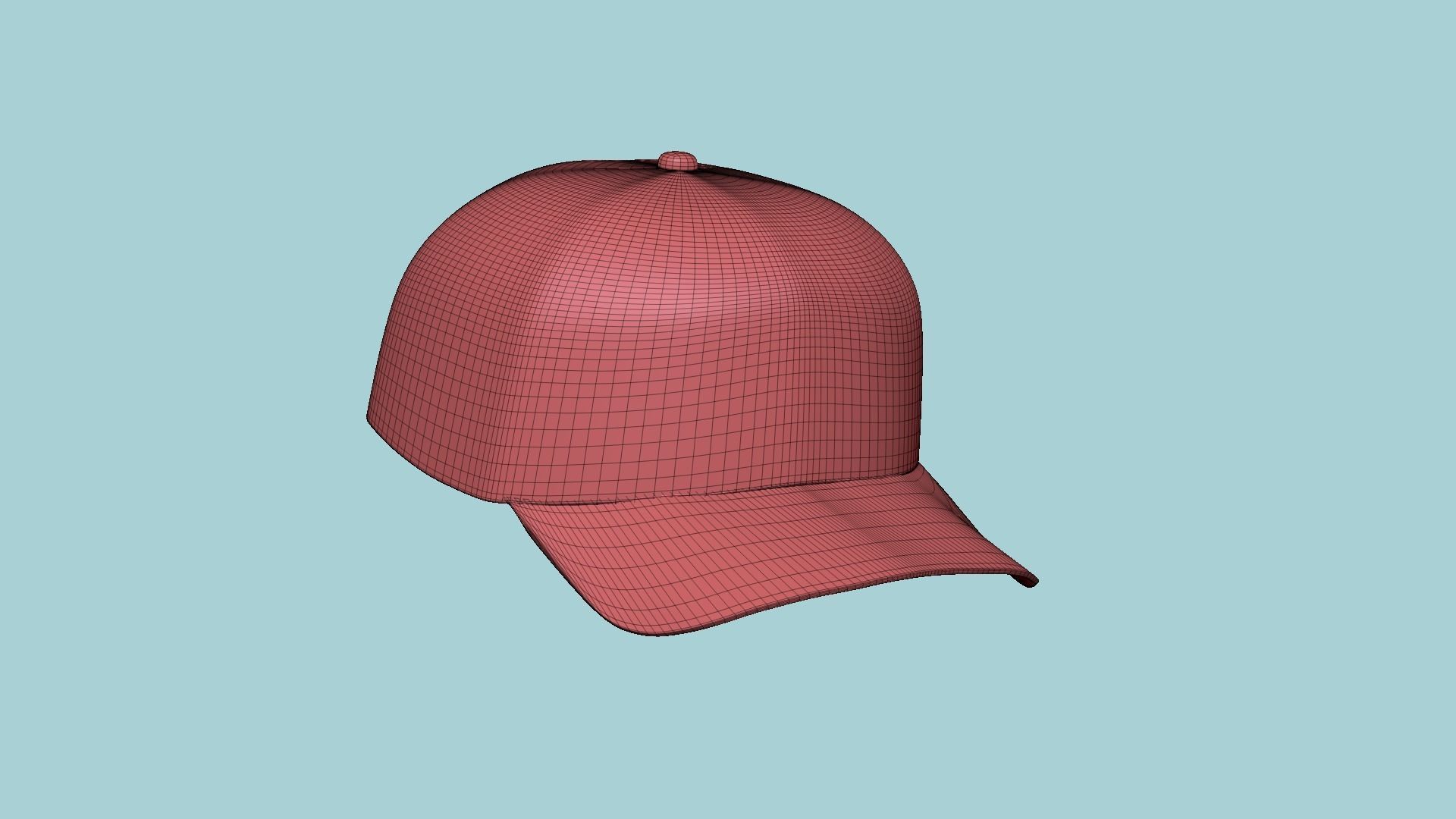 Baseball Cap A01 - Blank Mock Up Basic Template 3D model_28