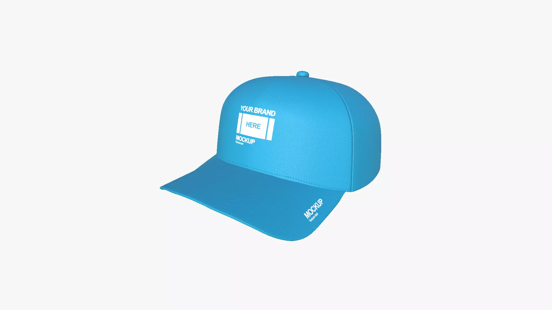 Baseball Cap A01 - Blank Mock Up Basic Template 3D model_0