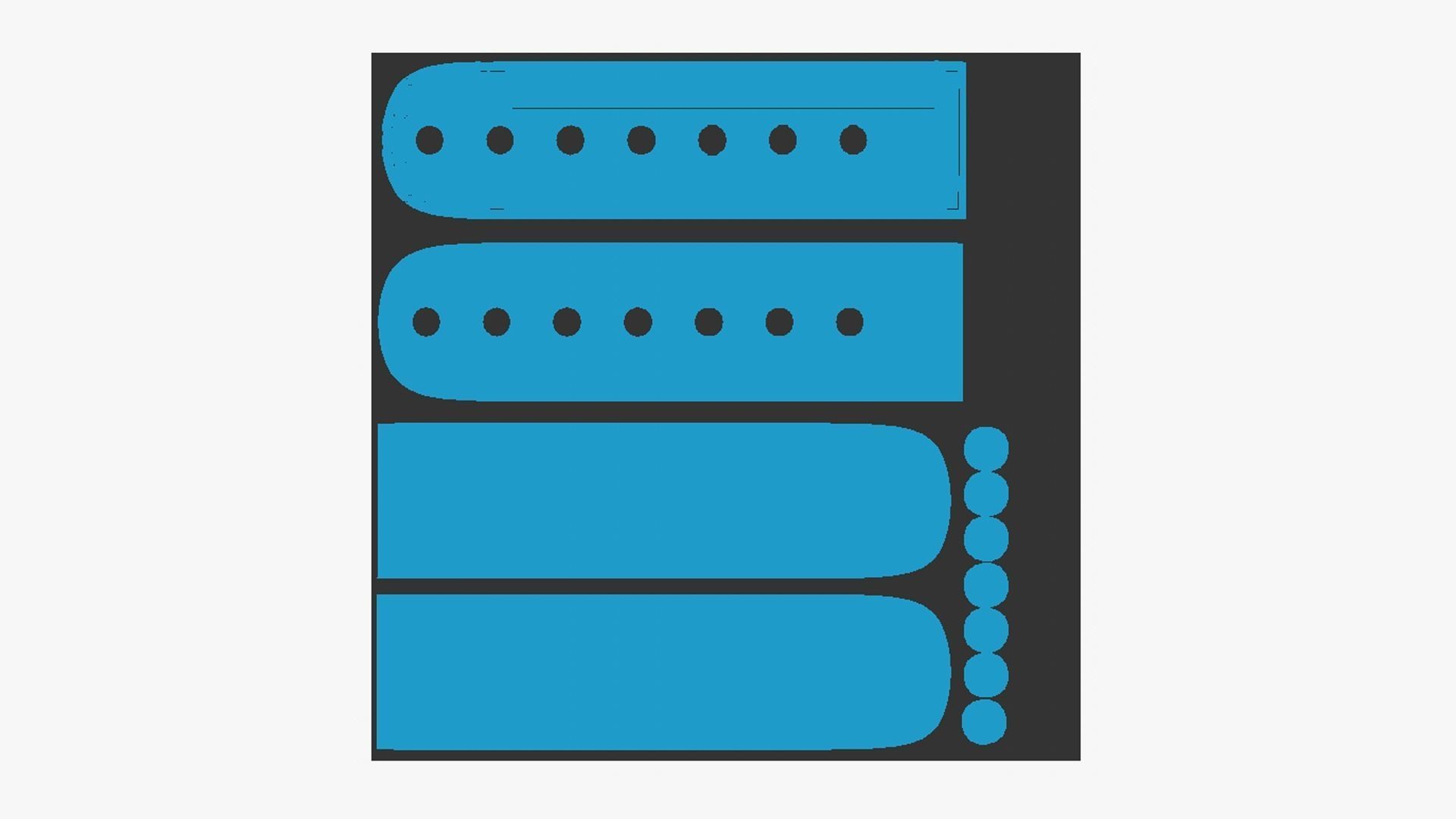 Baseball Cap A01 - Blank Mock Up Basic Template 3D model_7