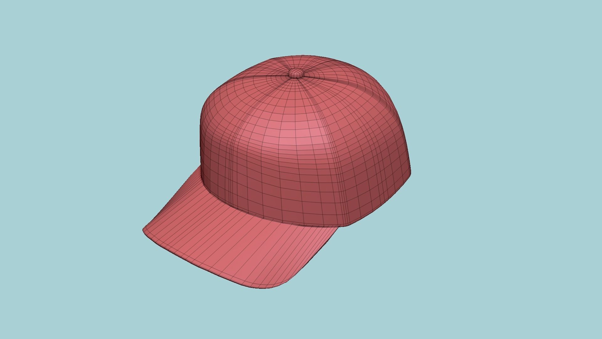 Baseball Cap A01 - Blank Mock Up Basic Template 3D model_30