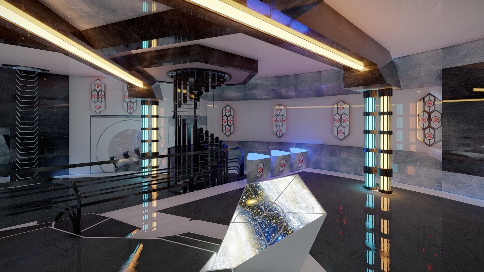 Sci-Fi Interior 3D model_9